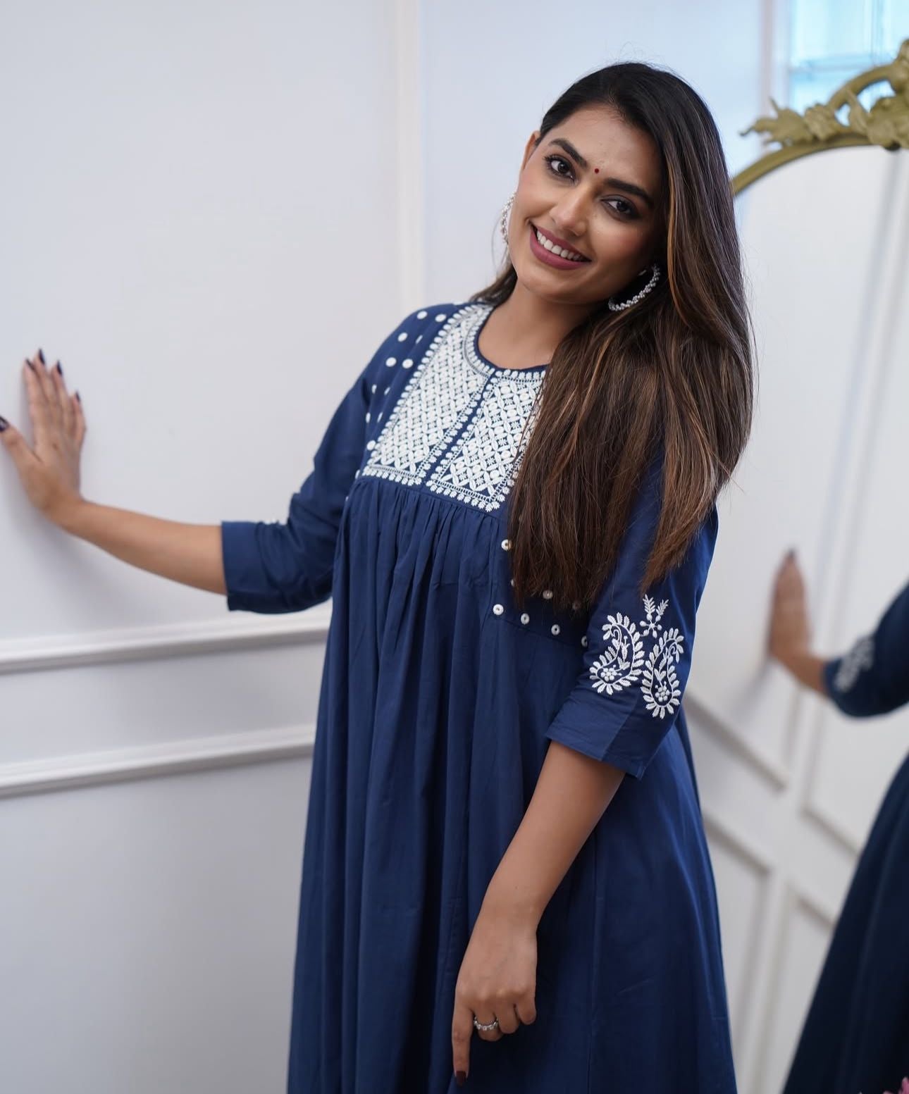 Easy Breezy Summer Cotton Embroidered Pant Set